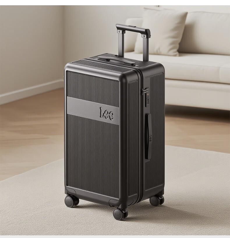 Lee High-Quality Large-Capacity Thickened Suitcase, Trolley Case, Travel Luggage, Password Lock Box, Aurora White, 28 Inches 7