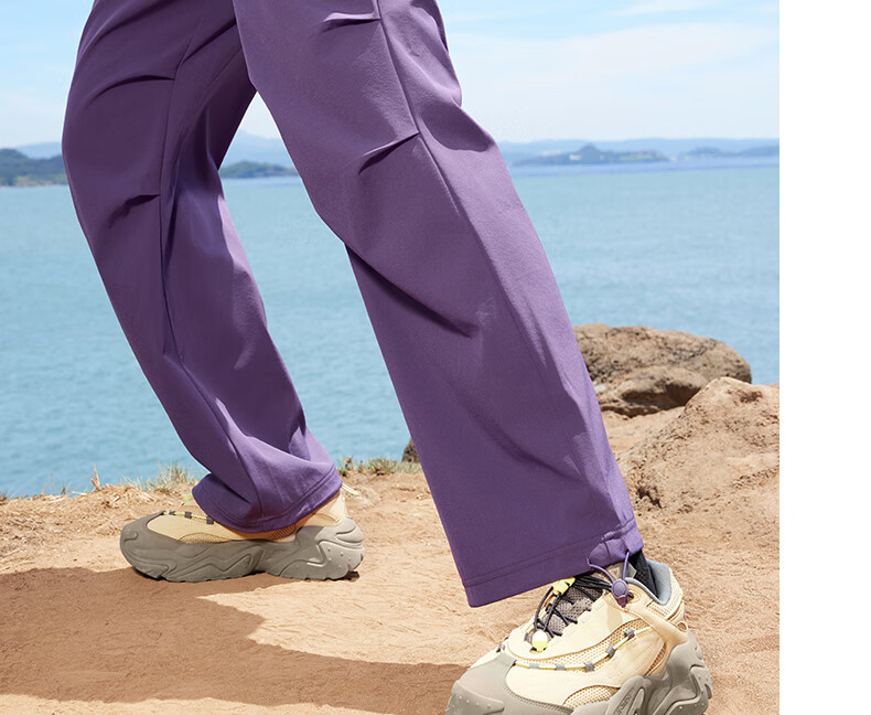 PEAK Summer Men's Water-Repellent Breathable Sports Casual Commuter Pants Sun-Protective Outdoor Paratrooper Pants Women DF361081 30