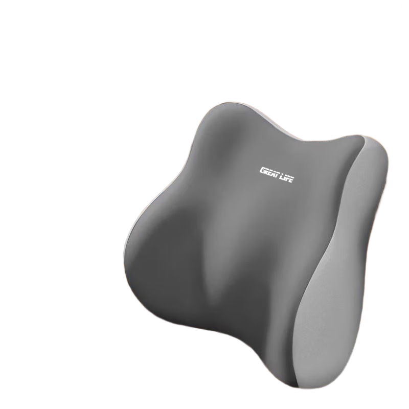 GREAT LIFE Car Lumbar Support Memory Foam Car Seat Cushion Set, Back Support Pad, Office Chair Lumbar Pillow