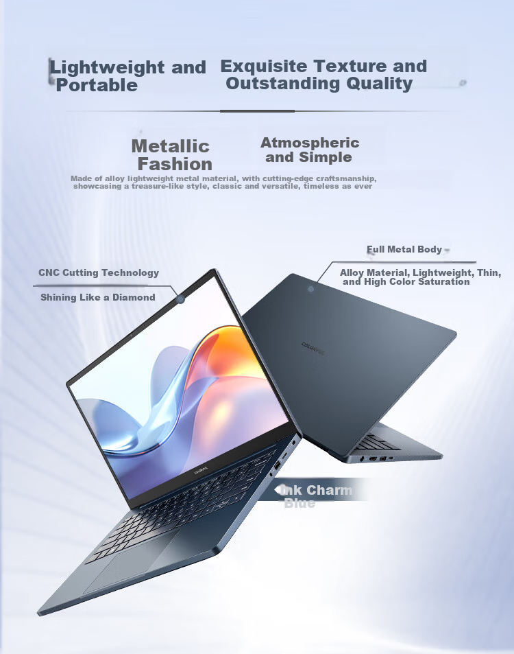 Colorful Yuan N14 2025 New Model, 14-Inch AI All-Round Thin And Light Gaming Laptop (Core 9 270H, 32GB RAM, 1TB Storage, RTX5070) 4