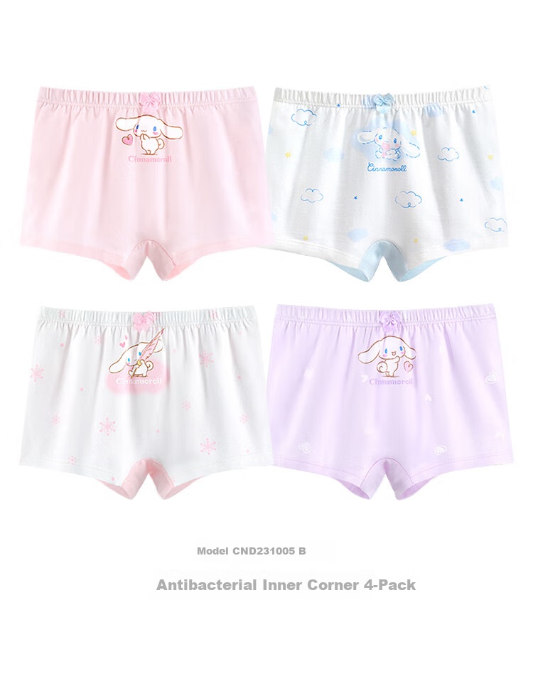 Hello Kitty Girls' Cotton Underwear, Children's Boxer Briefs, Spring And Summer Baby Triangle Breathable Thin Shorts, 231004 Boyshorts, Size 110 9
