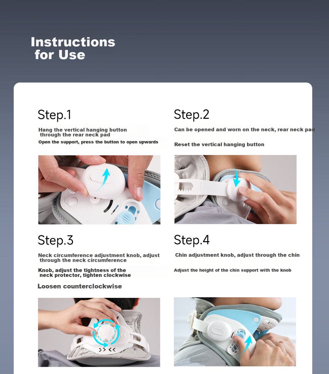 KCOTSON Neck Fixator HC60 Graphene Electric Cervical Heat Therapy Massager, Smart Neck Brace Traction Device, Correction Fixator, Birthday Gift for Parents, Boyfriend, Practical Present 21