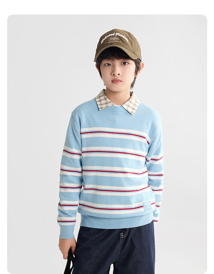 BALABALA Balaone Kids Sweater Boys 2025 Spring Autumn Knitwear Girls Parent-Child Pullover 208325103201 3