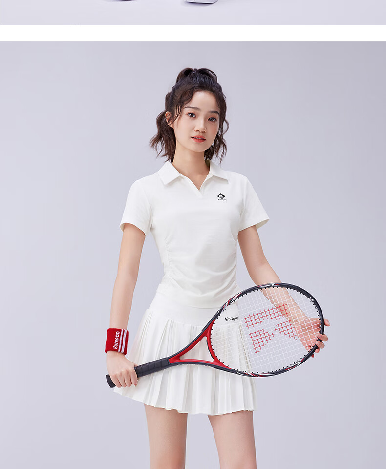 KUMPOO Women's Breathable Quick-Dry Badminton T-Shirt K241W-1096 Yellow S 8