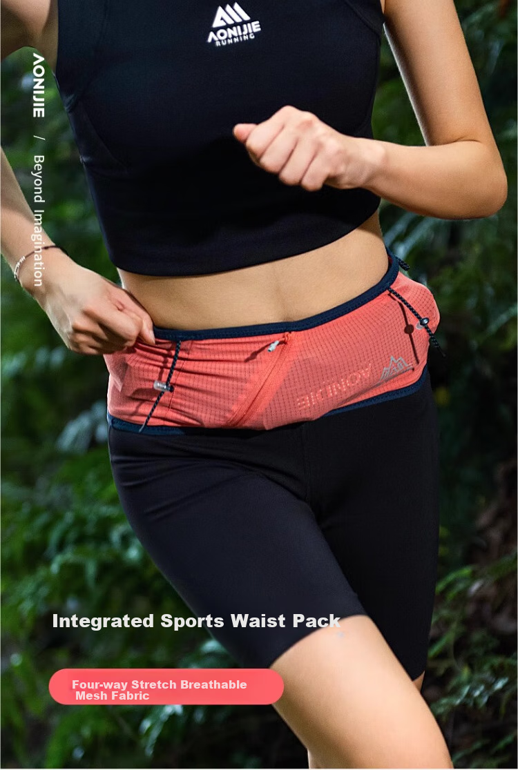 AONIJIE Running Waist Pack for Men And Women, Sports Waist Belt, Outdoor Fitness Hiking Marathon Invisible Phone Pouch 3