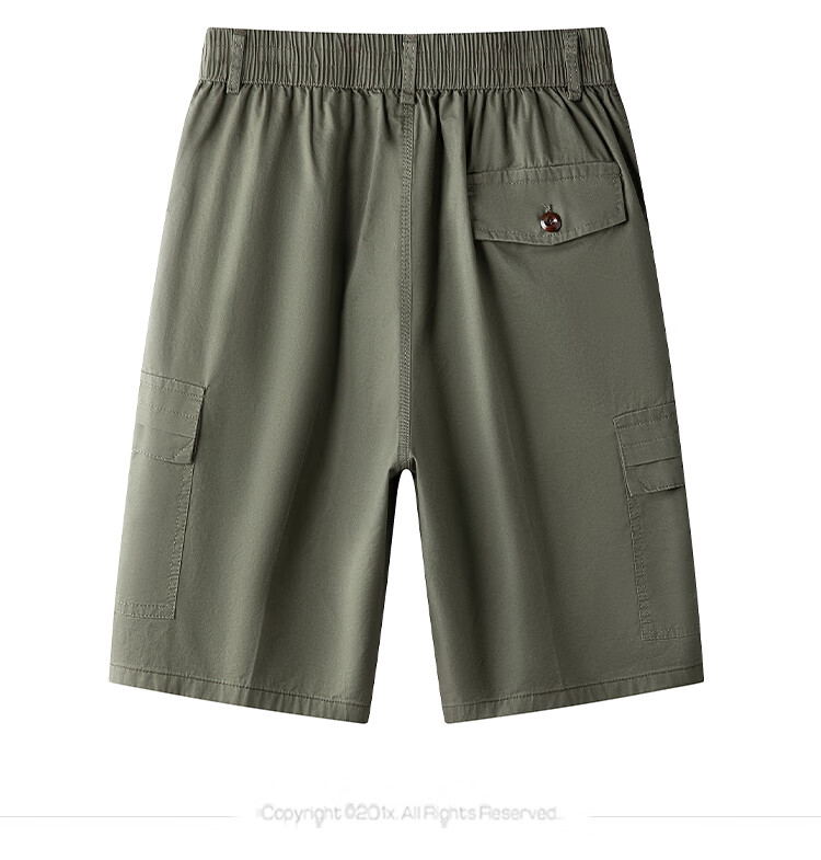 ROMON 100% Pure Cotton Shorts for Men, Summer Casual Five-Point Pants, Breathable Business Shorts for Young And Middle-Aged, Running Sports Beach Shorts, Thi 7