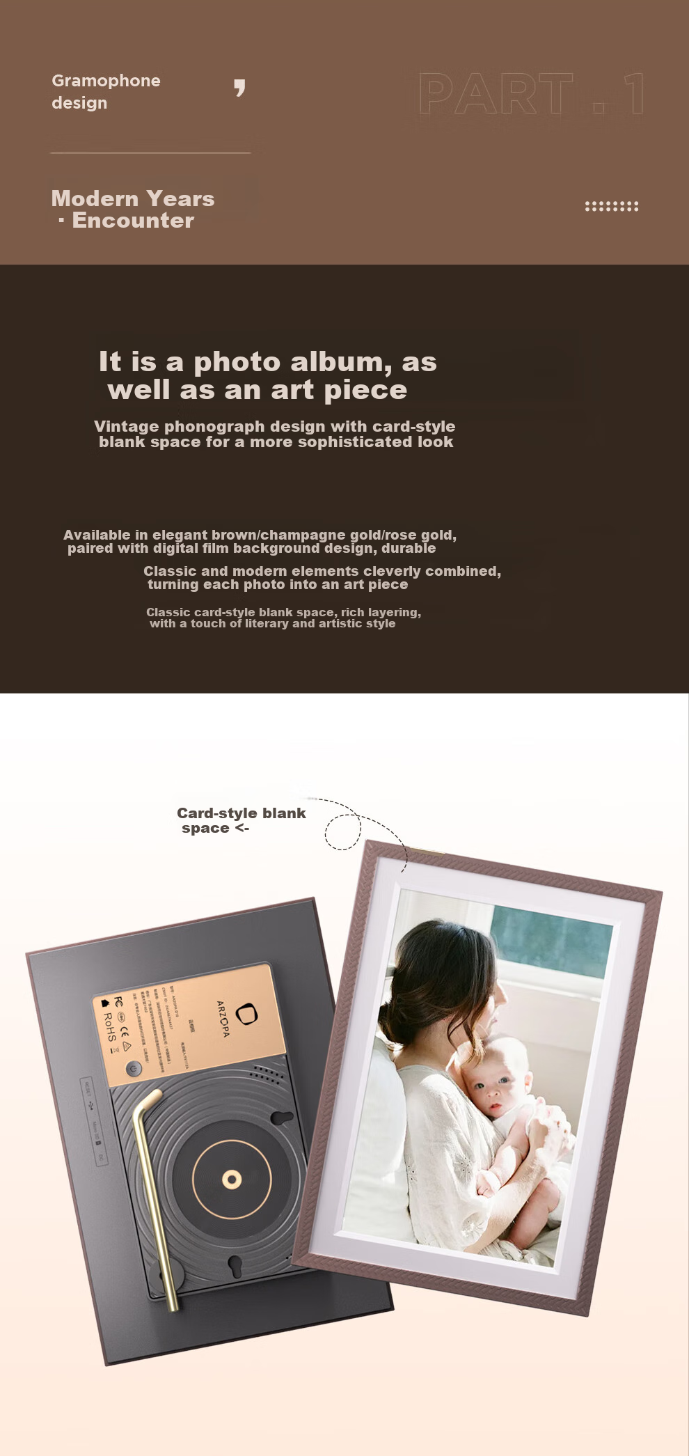 ARZOPA D14Pro 14-inch 2K Ultra HD Digital Photo Frame Smart Cloud Frame Touchscreen Photo Video Player Gift Recommended 5