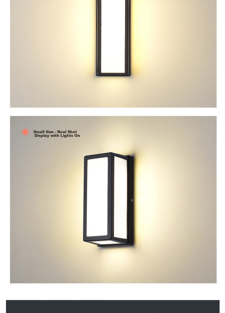 ZIDENG Outdoor Wall Light, Waterproof for Home Use, Suitable for Hallways, Stairs, Courtyard, Entrance, Modern And Simple Design, Balcony Lighting Fixture 11