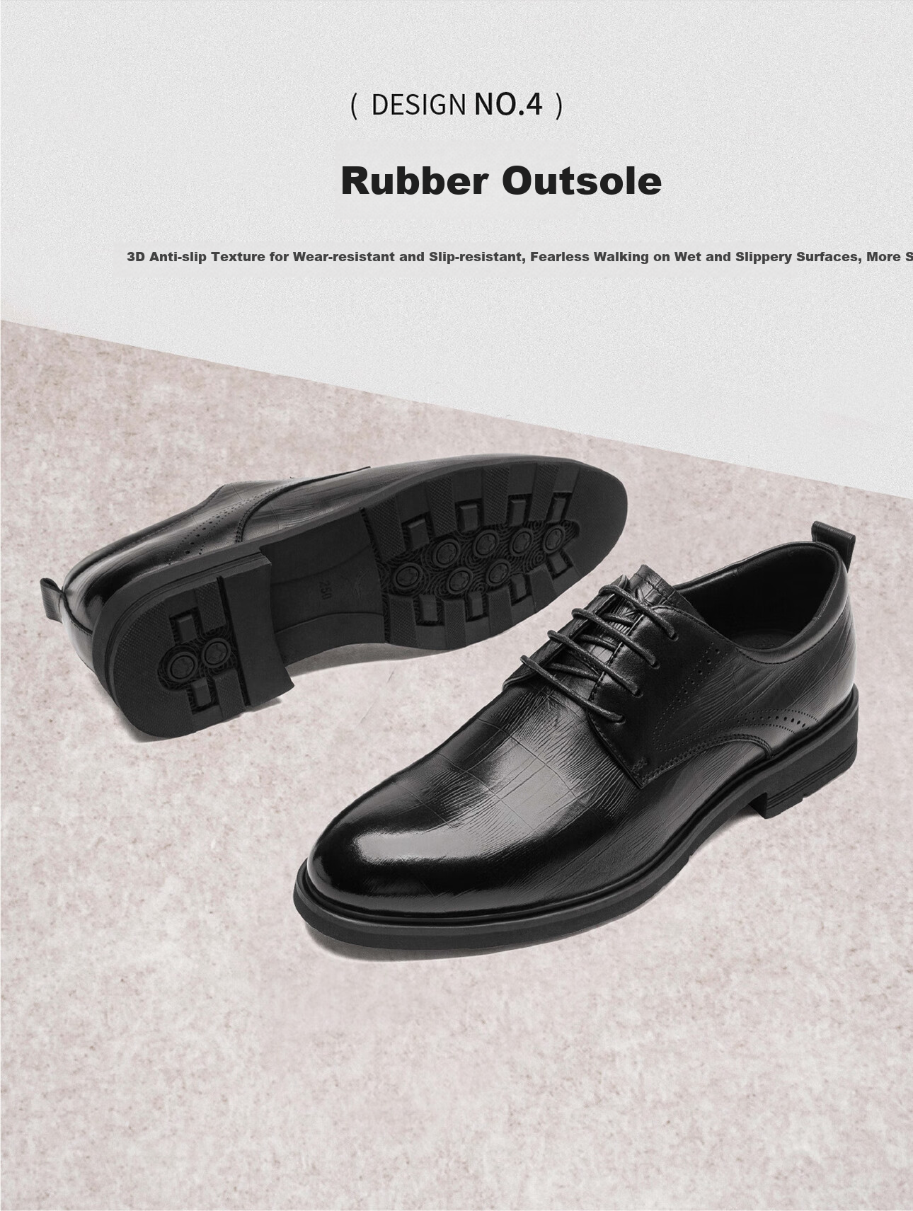 RED DRAGONFLY Men's Leather Shoes, High-End Business Commute Formal Shoes, Wedding Groom Shoes for Men, WTA35022, Black, Size 44 4
