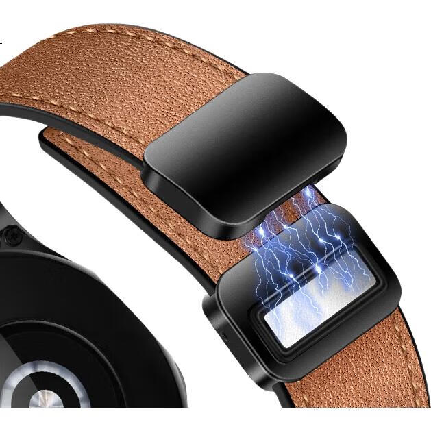 Ремешок Xiaopijiang для Huawei Watch GT6/GT5Pro/GT4/GT3Pro/GT2, кожаный, 22 мм, черный