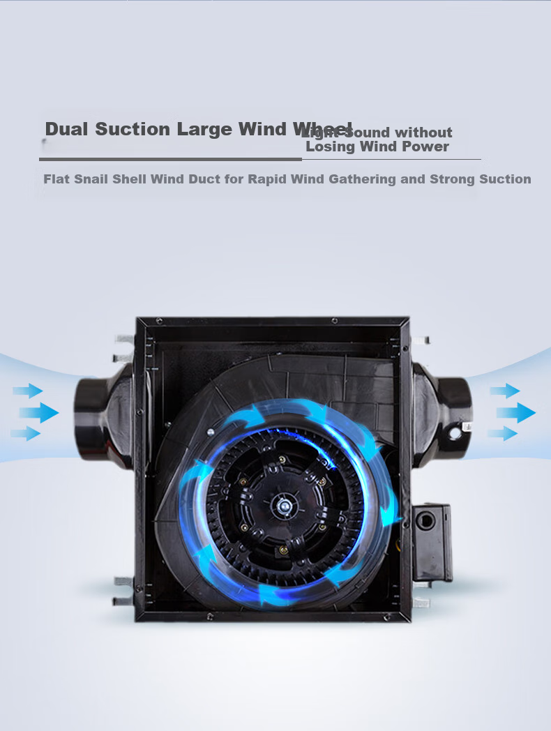 Nedfon DPT07-13H Quiet Duct Fan, Slim Concealed Exhaust Fan, Hotel Bathroom Ventilator, Home Kitchen Exhaust Fa 9