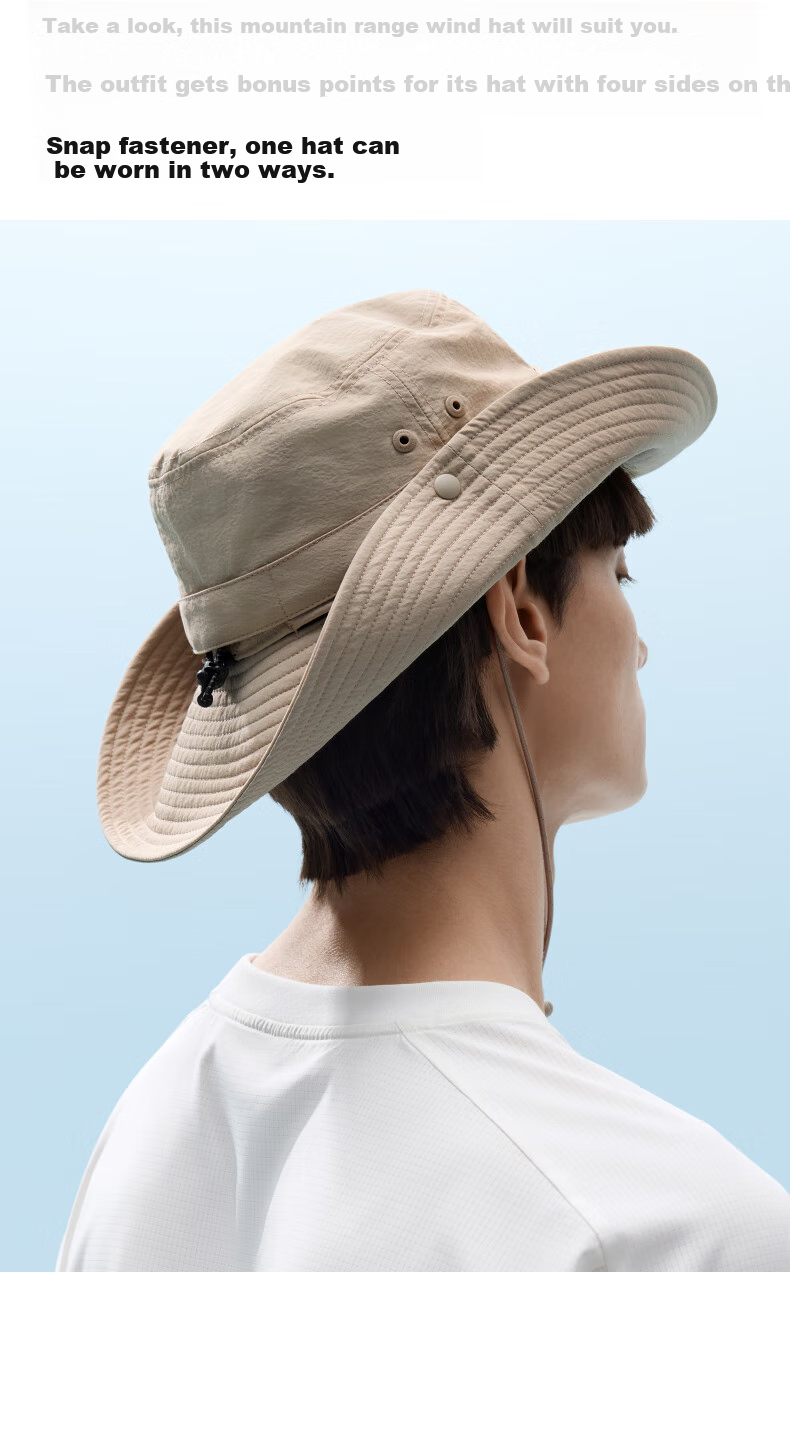Bananain [Wang Yibo's Choice] Liangpi 502 UV Protection Hat for Men And Women, Sun Protection Fishing Hat with UV Protectio 11