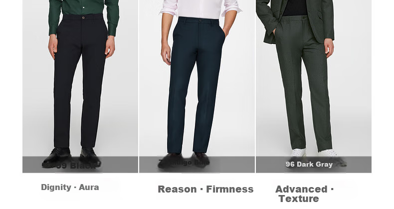 G2000 [Anti-Static] Spring And Autumn Mall Matching Business Commute Soft Comfortable Formal Dress Pants, Indigo Blue, Size 30 19
