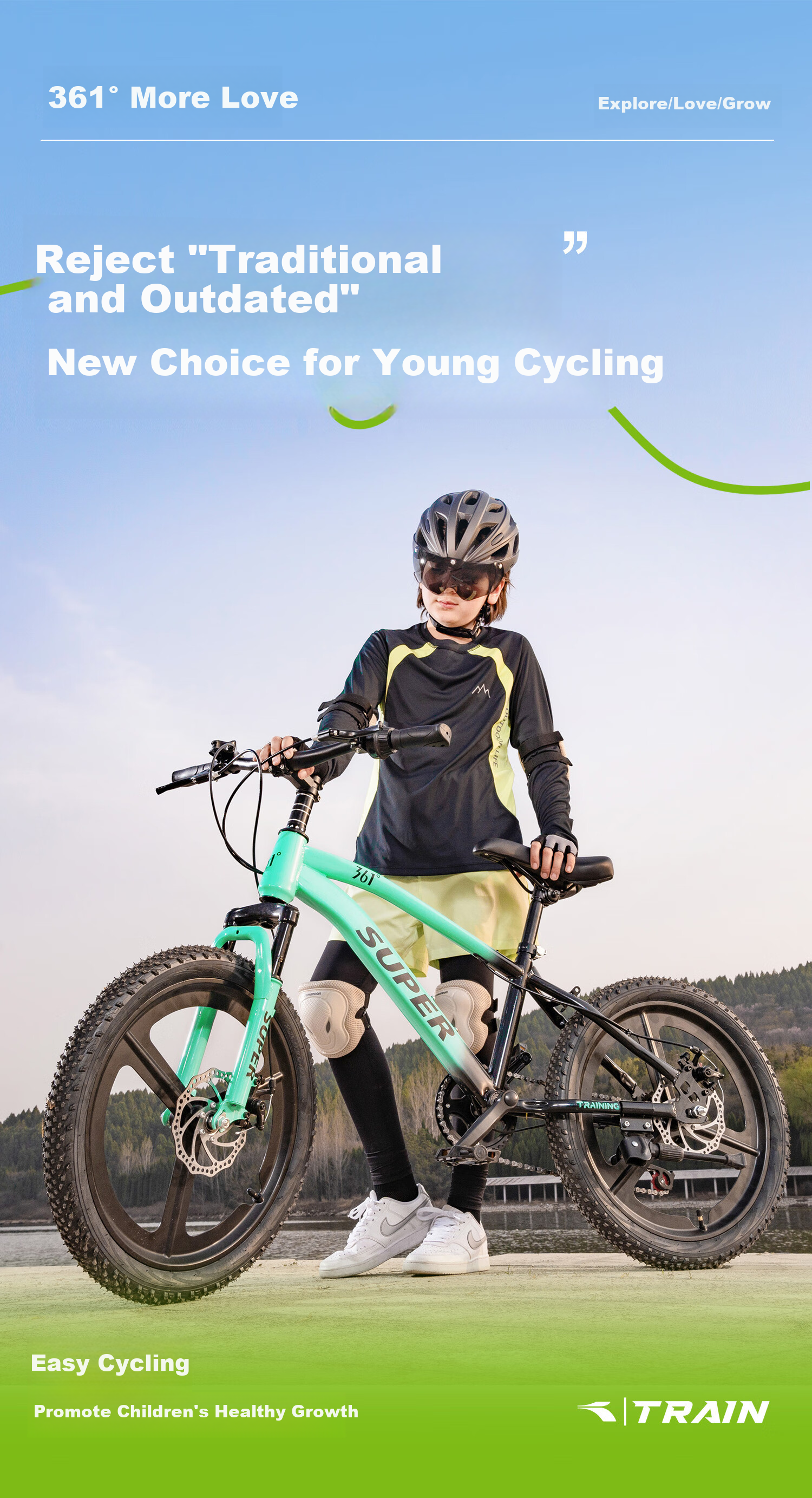 361° Children's Bicycle for Ages 6-10, Student Bike, Bicycle for Older Kids And Children, Mountain Bike 3