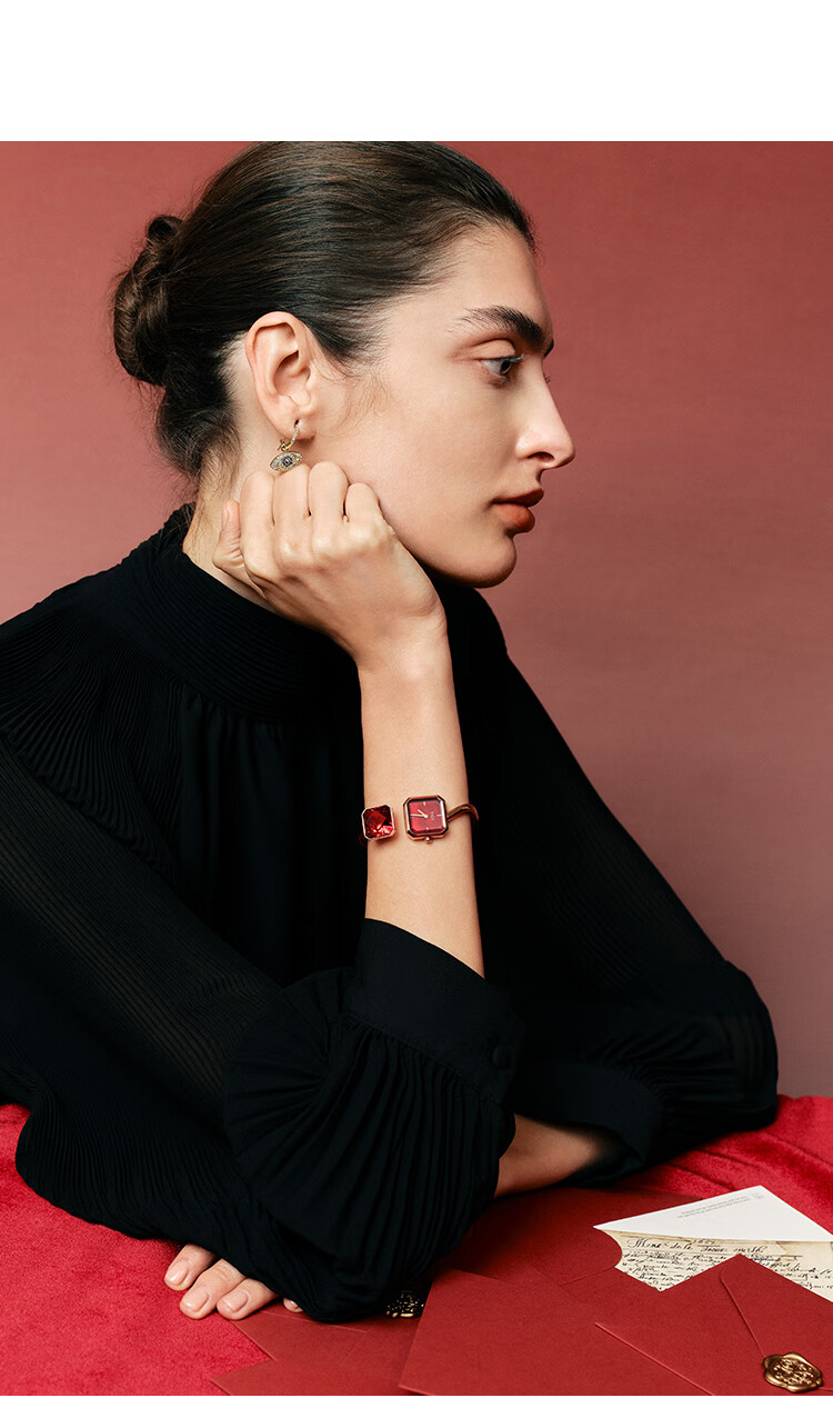 SAGA Light of Vendome Bracelet Watch for Women Luxury Fashion Gift Matisse Red Large Size 9