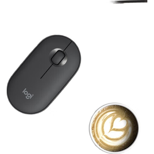 Беспроводная мышь Logitech Pebble, Bluetooth, офисная, тихая, симметричная, графитовый черный