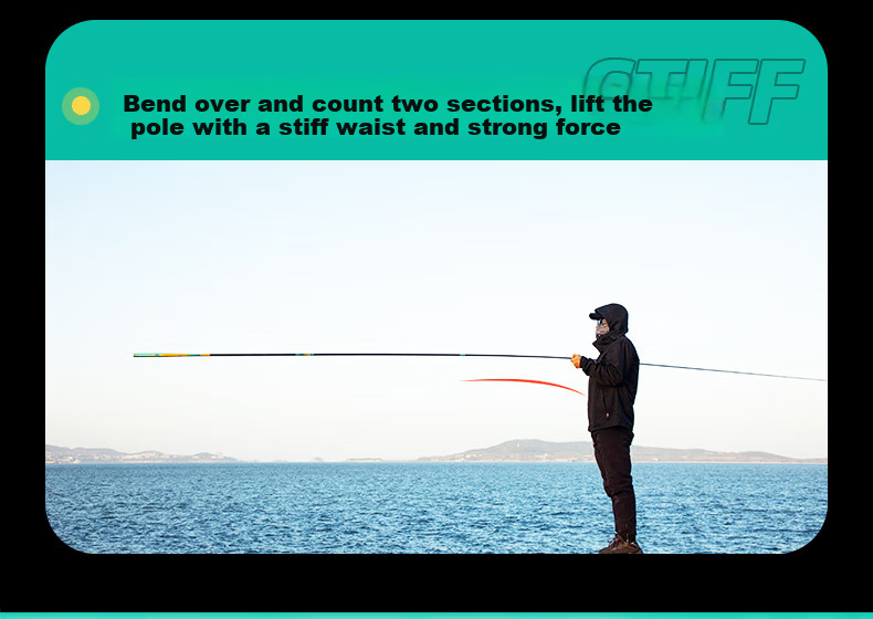 GW Fishing Rod, Handheld, 8.1 Meters, Water Color Liangchen, Lightweight, Versatile Rod, Ultra-Light, Ultra-Hard, 28 Sections, Fishing Pole, Crucian Carp Rod 16