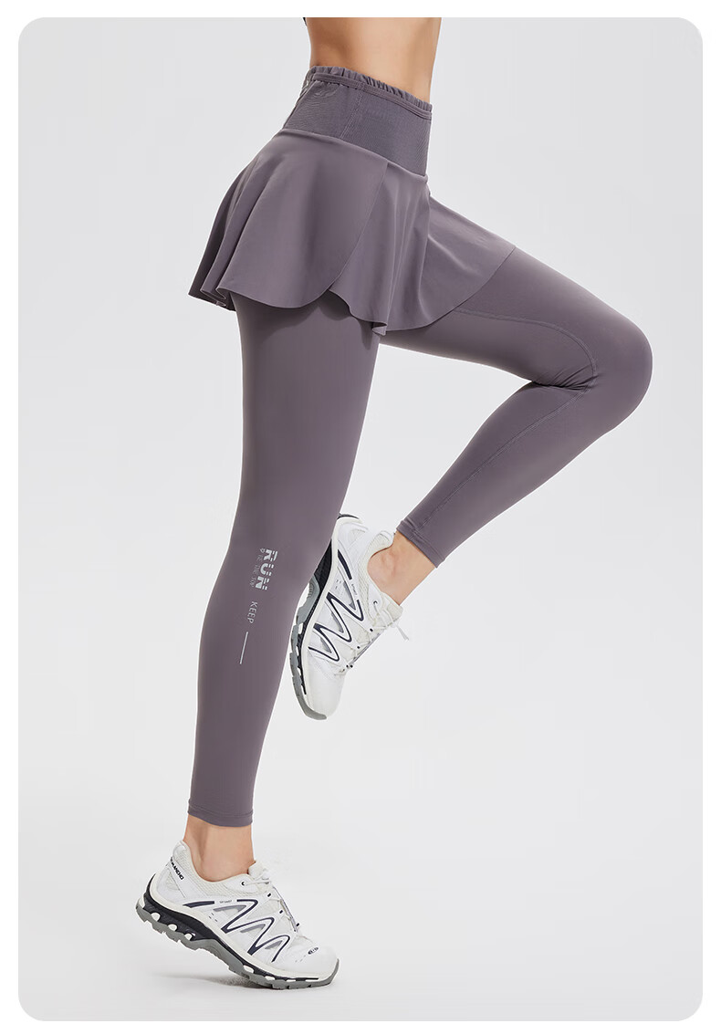 Cosleaf Women's Running Fitness Pants with Built-In Shorts, Anti-Exposure Slim-Fit Elastic Yoga Leggings, Professional Waist Bag Sports Pants 14