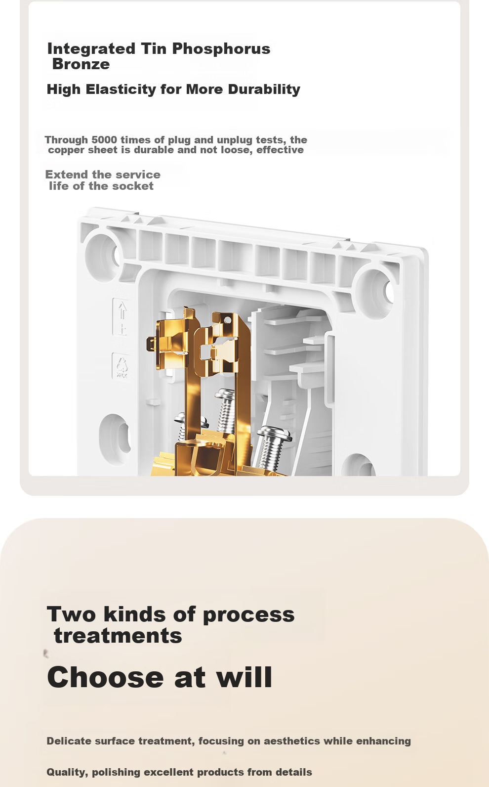 NVCleishidiangong Switch Socket, Category 6 Computer Socket, 86-Type Concealed Network Panel, N25 Cream White 16