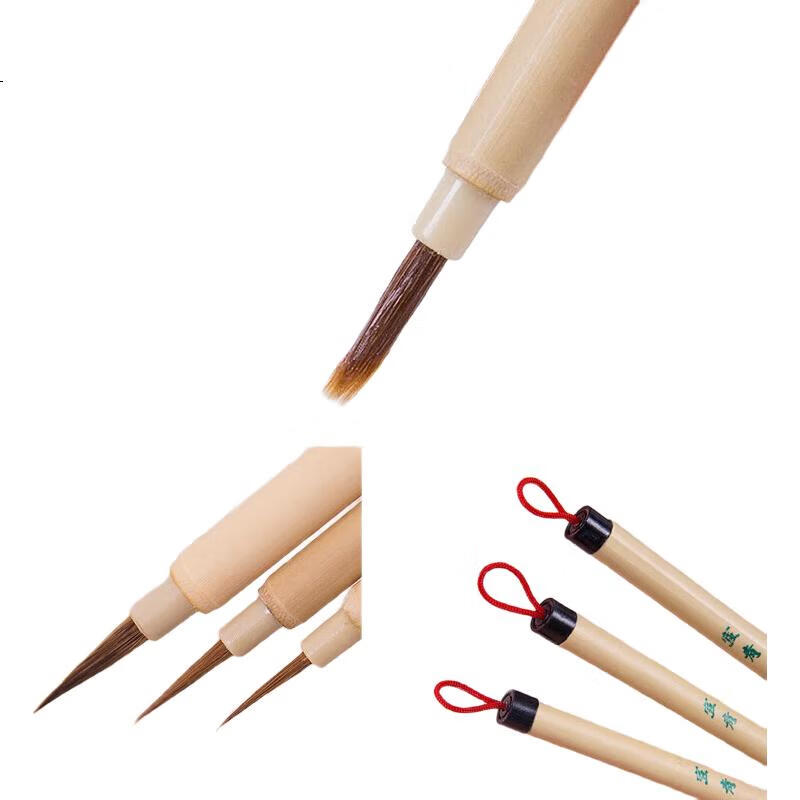 Кисть для каллиграфии Mont Marte Wolf Hair Line Pen, шерсть волка, для китайской живописи, рисования контуров, гуаши, арт-скетчинга, маленький размер