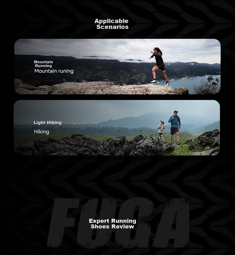 KAILAS FUGA [New Model] Kailash FUGA EX3 Breathable Shock-Absorbing, Non-Slip Low-Top Trail Running Shoes for Me 8