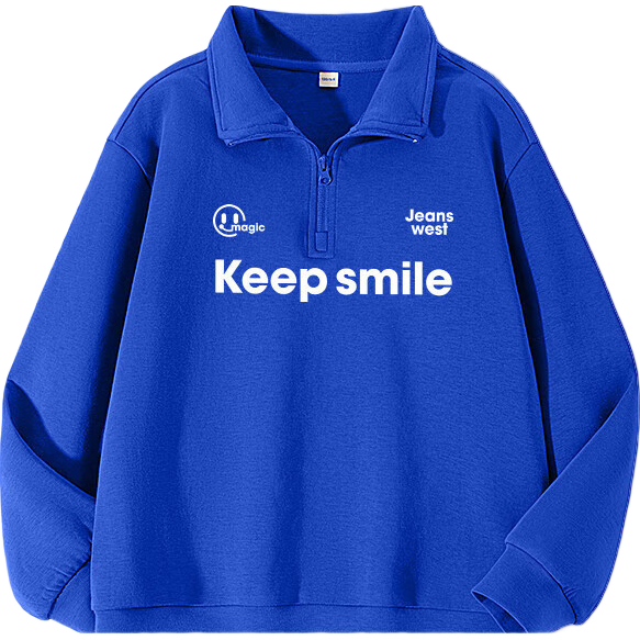 Jeanswest Boys' Sweatshirt, Spring And Autumn 2026 New Style, Children's Top, Half-Zip Spring Jacket, Outerwear for Older Kids, Sportswear