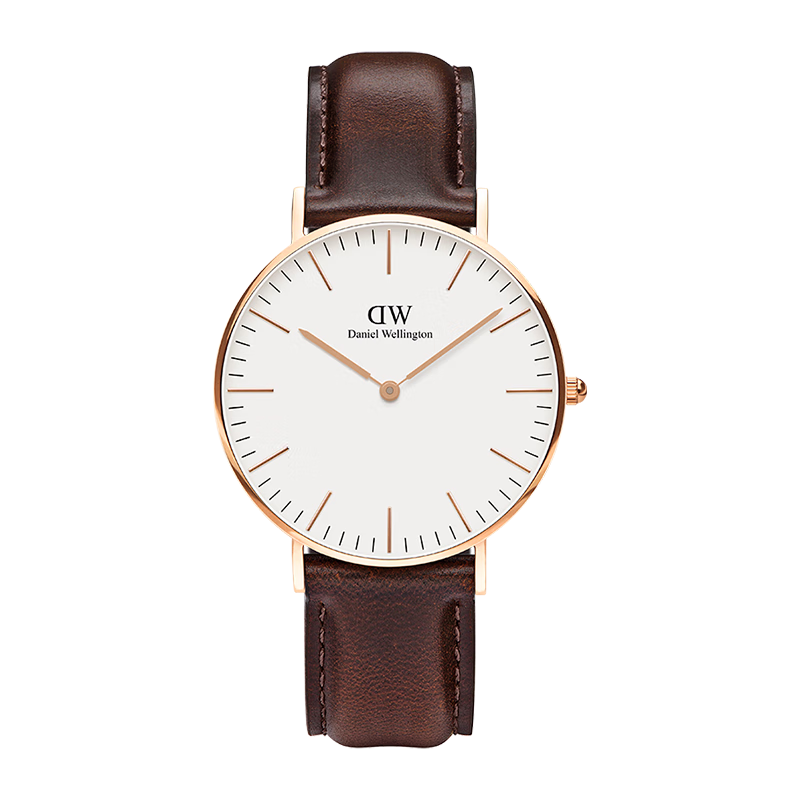 DanielWellington DW Men's Watch, Classic Leather Simple Fashion European And American Quartz Wristwatch, Birthday Gift for Boyfriend, DW039