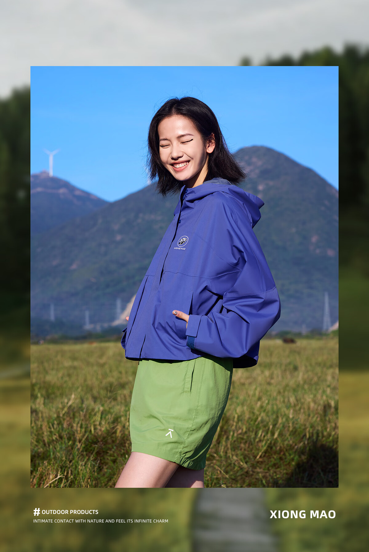 CAMEL Panda Single-Layer Short Outdoor Jacket Women's 2025 New Windproof Waterproof Casual Coat 2XL 12