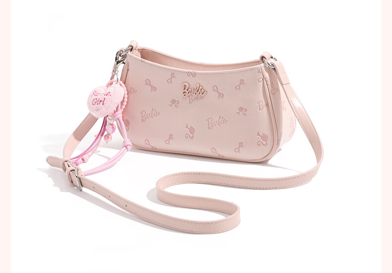 Barbie Women's Underarm Bag High-End Niche Crescent Shoulder Bag 2026 New Bestie Birthday Valentine's Gift 10