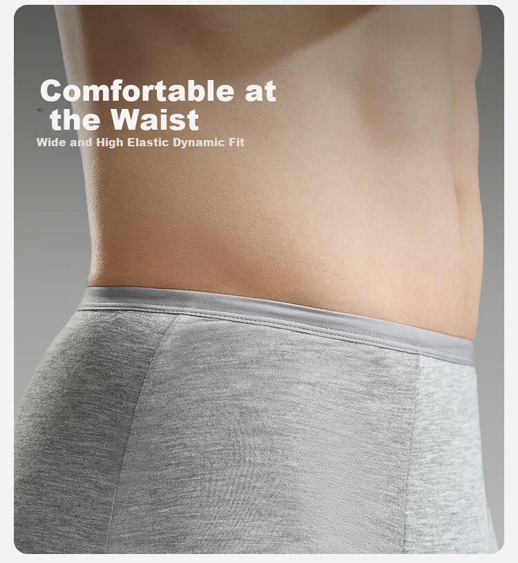 JD Original 7A Antibacterial Disposable Underwear for Men, Boxer Briefs, Smooth And Seamless, No-Wash Daily Disposable, for Business Trips, Travel And Vacations, 4-Pack, XXL Size 7