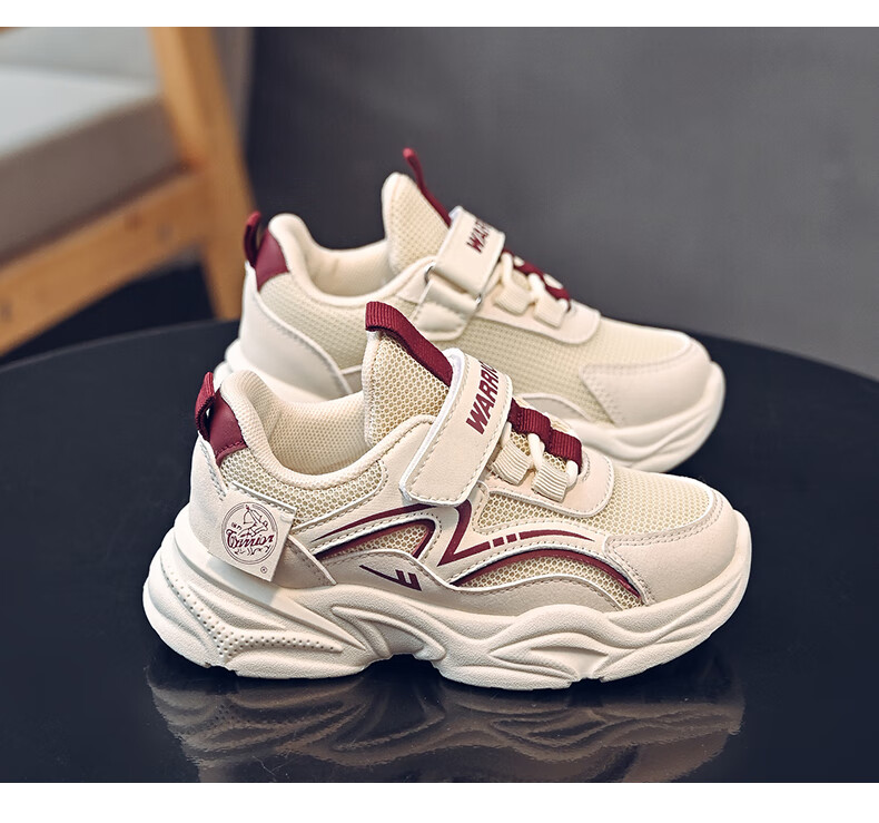 Warrior Girls' Soft Sole Casual Shoes Spring and Autumn White Children's Sports Shoes WZ(CL)-0959 White Size 27 7