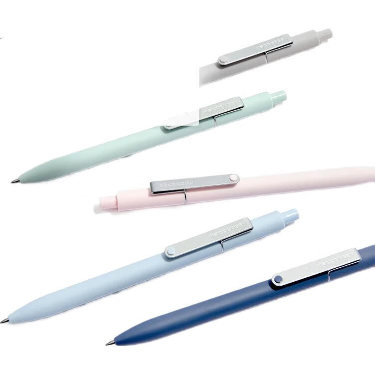 Ручка KACO Dot Pen Travel Series K1025, выдвижная, для экзаменов и подписей, черная, светло-зеленая