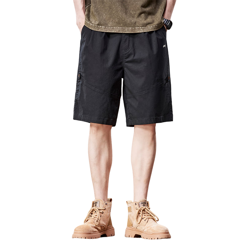 JEEP High-Quality Casual Five-Point Shorts for Men, Summer 2026 Lightweight Mid-Length Pants