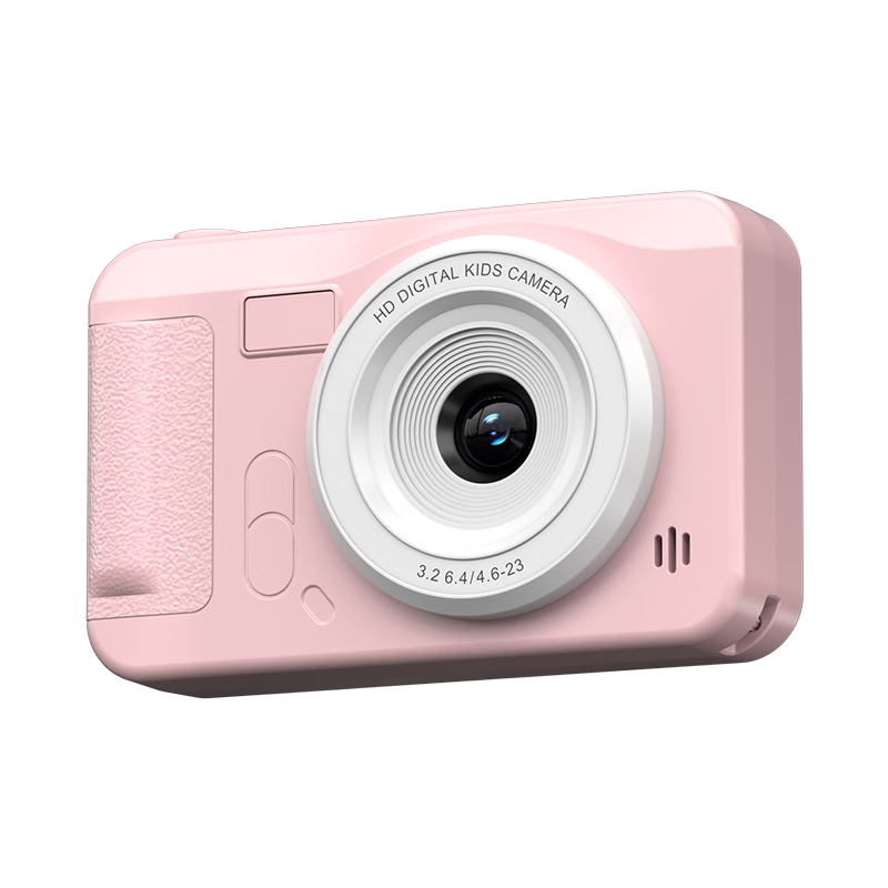 AIBOLAI ABLA2 Digital Camera CMOS Lightweight Portable HD Dual Lens Card Camera Cartoon Kids Sticker Pink Package 4