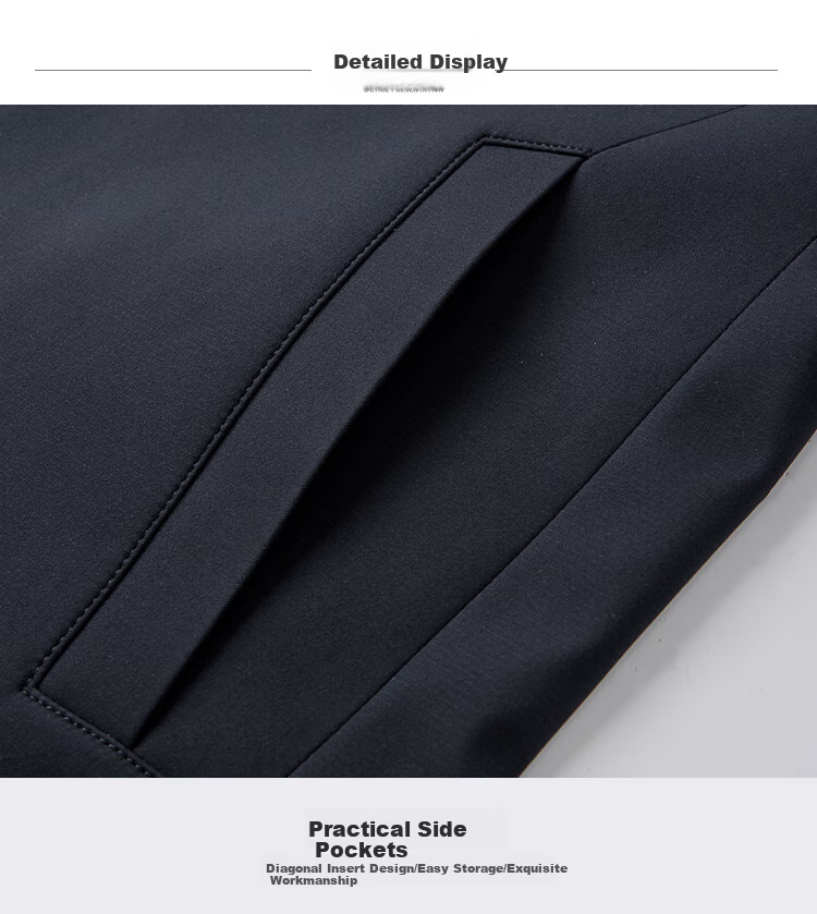 FIRS Flip Collar Jacket, Mulberry Silk, Business Casual, Elastic, Wrinkle-Resistant, Crisp And Smooth, Breathable, Anti-Pilling 7