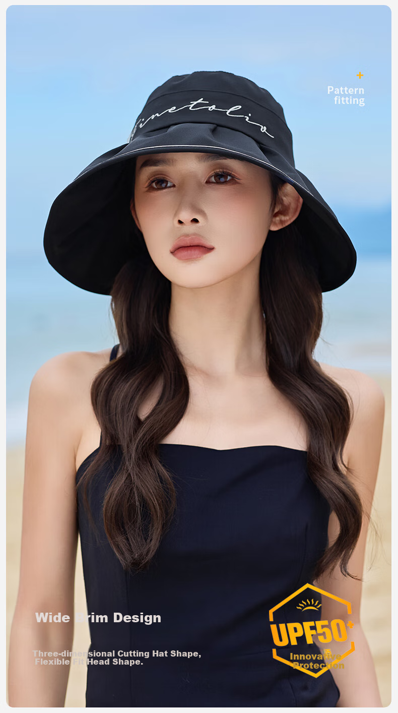 GRGN Vinyl Sun Protection Hat for Women, Sun Visor Cap, Sun Hat, Shell Fisherman Hat, Visor Cap, Summer Face-Covering UV Protection Hat 4