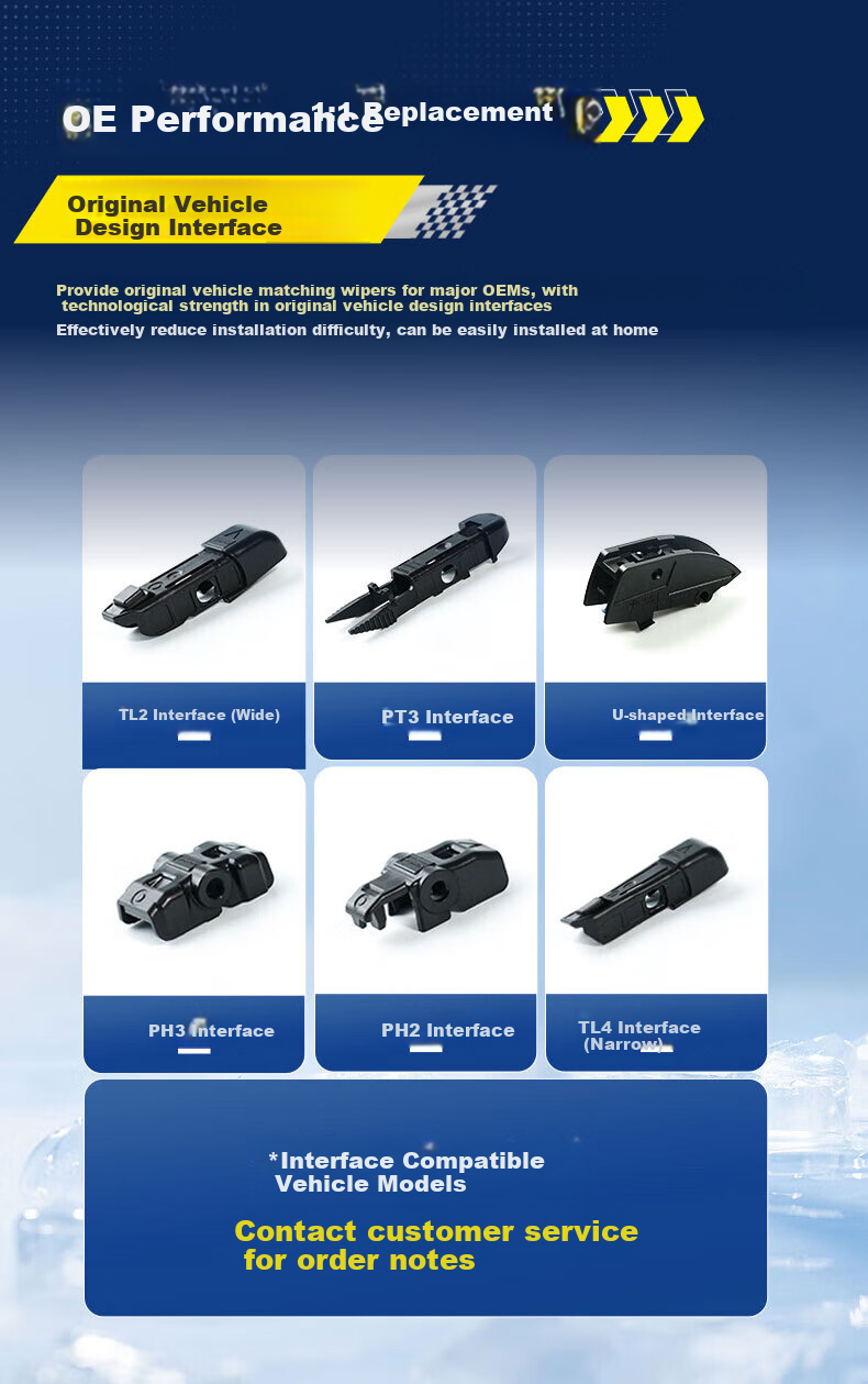 MICHELIN Frameless Car Wiper Blades, Quiet And Wear-Resistant Natural Rubber, for Audi A6L 2012-2018 Models, Kodiaq 6