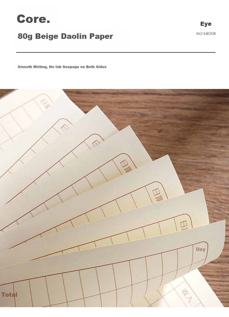 Jinyi 2026 New Daily Journal, Thick Cash Account Book for Income And Expenses, Business Profit Ledger, A5 Accounting Notebook - Gray (180 Sheets) 10