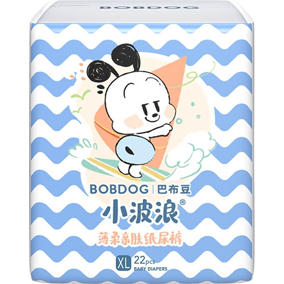 Подгузники BOBDOG Small Wave, размер XL, 132 шт.