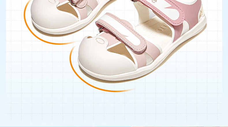 Ginoble Children's Sandals Summer 2025 Toddler Boys and Girls Walking Shoes Functional Shoes GW1750 Ivory White Size 18 Months-5 Years 5