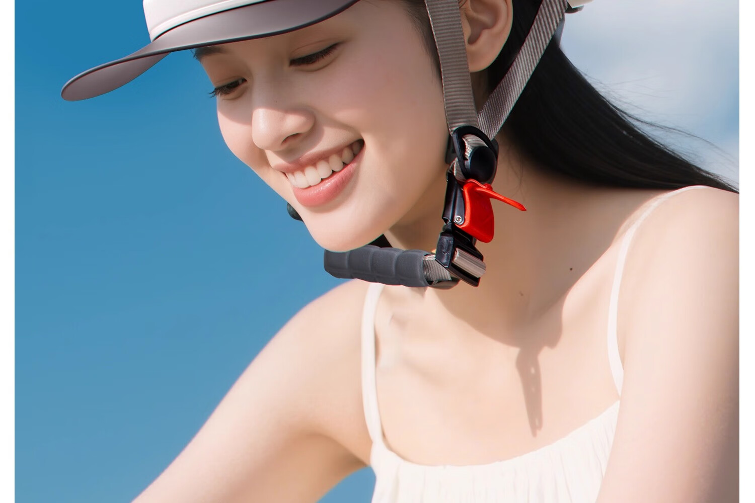 Two Little Bees Electric Scooter Helmet 3C Certified Duckbill Visor Ventilated Breathable Summer Riding Helmet Ultra-Light Half Helmet for Men and Women 6