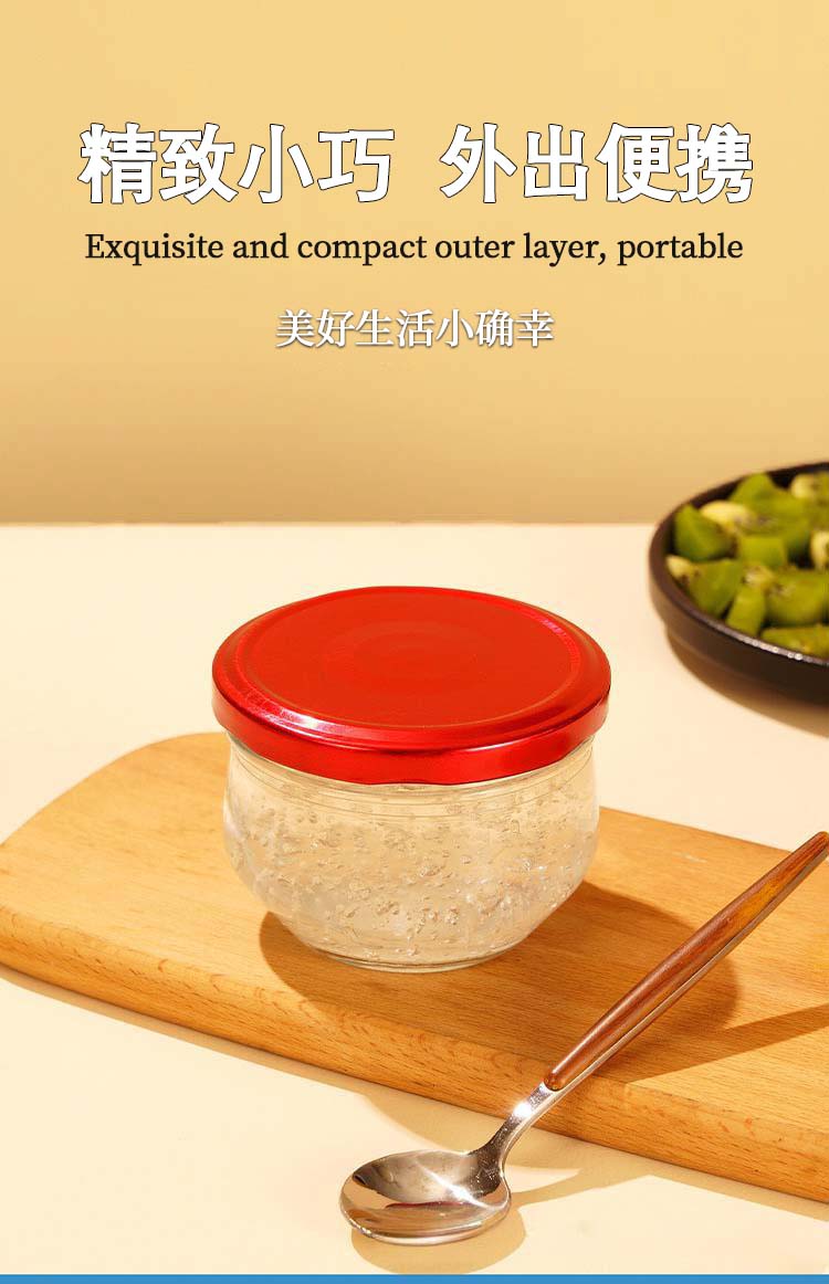 Edo Ceramic Double-Handle Heat-Resistant Stewing Pot with Lid 450ml for Bird's Nest and Sea Cucumber Double Boiler Soup Bowl 6