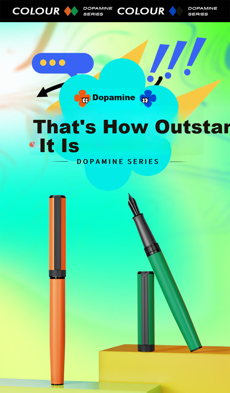Pimio Fountain Pen Signature Pen Dopamine Color Series Business Gift for Men And Women Birthday Present Adult Student Calligraphy F Nib Iridium Gold Pen 959 Fairy Gree 1