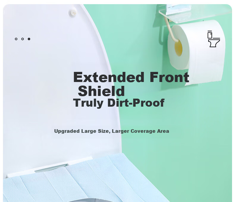 Briars Disposable Toilet Seat Covers Universal Type 0 Series Sterile Extended Length 50 Pieces Blue 10 Pieces/pack 3