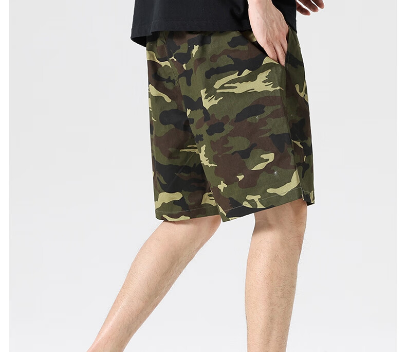 LangSha Men's Summer Breathable Lightweight Loose Casual Outdoor Quick-Dry Running Fitness Ice Silk Shorts 25