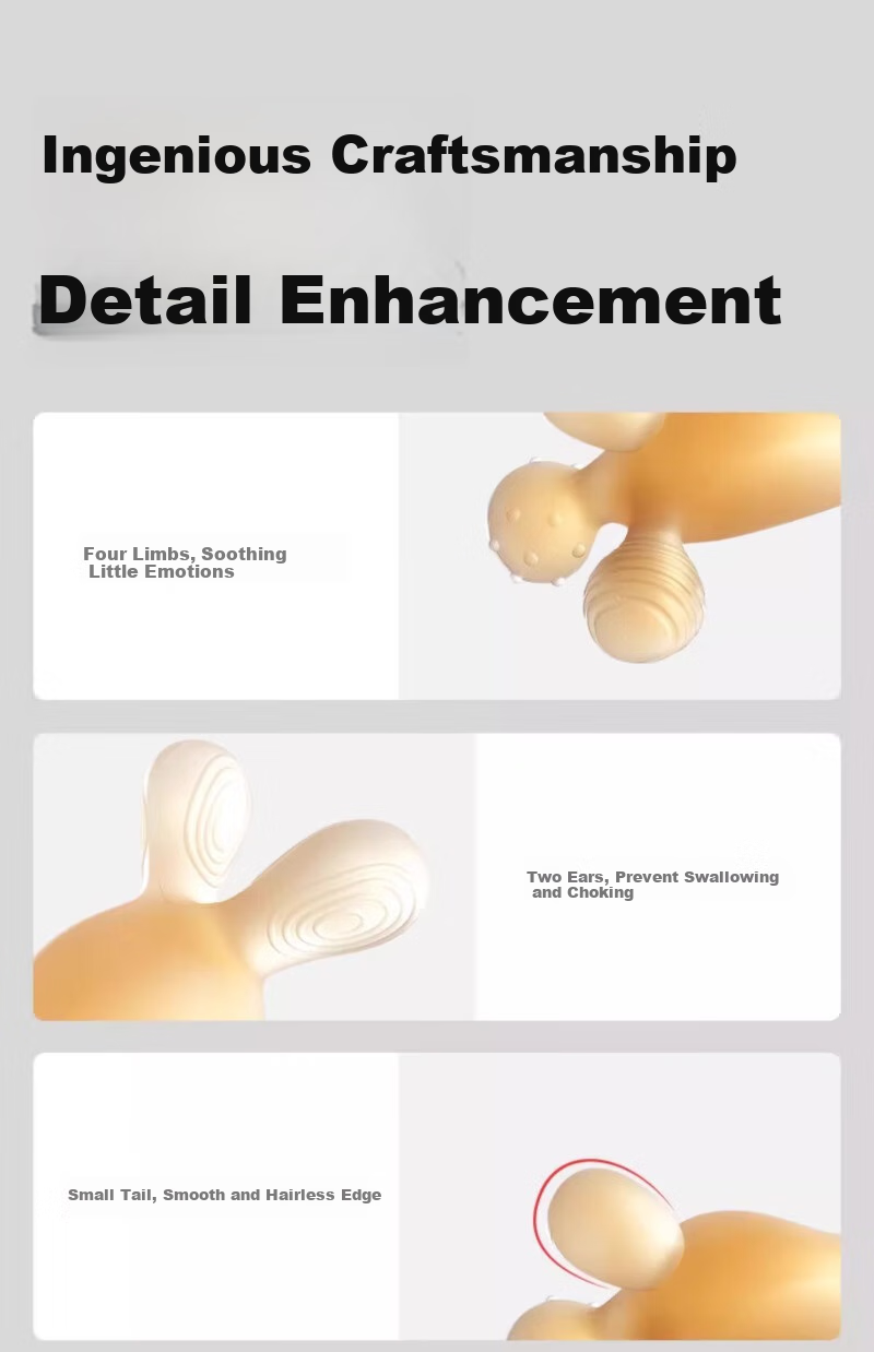 Scoornest Rabbit Tooth Teether, Baby Teething Stick, Silicone Toy for Teething Period, Chewable, Boilable, Anti-Finger Sucking Aid 12