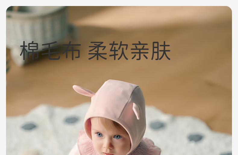 DAVE & BELLA Newborn Knitted Romper Autumn Outfit for Baby Girls, Class A Antibacterial Anti-Mite Cotton Onesie 1