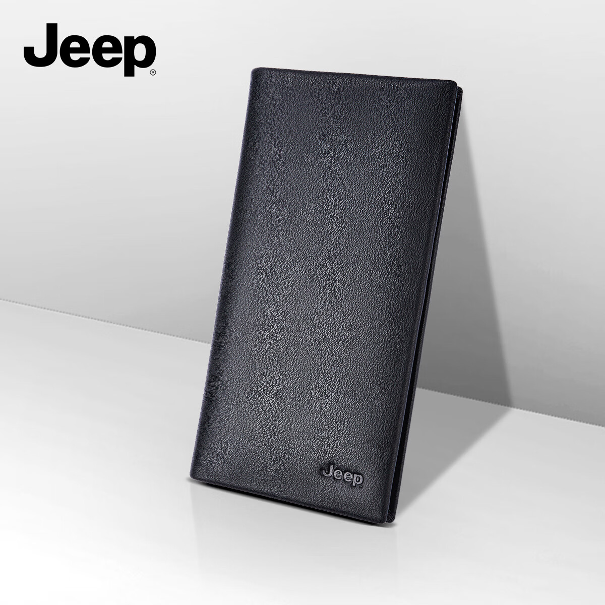 JEEP Men's Wallet Gift Box, Handbag, Top-Grain Leather, Large Capacity Business Card Holder, Birthday Gift