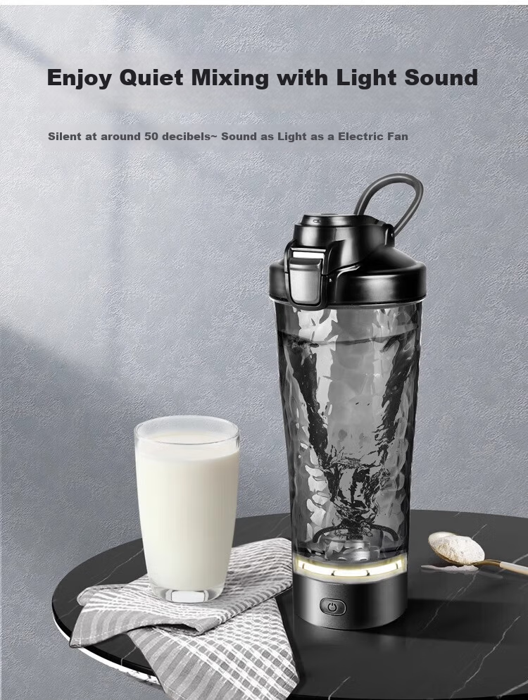Mixiaoshu Electric Shaker Cup, Fully Automatic Blender, Tritan Material, Rechargeable, for Protein Powder, Smoothies, Milk, Coffee, Soy Milk, Water Cup 21