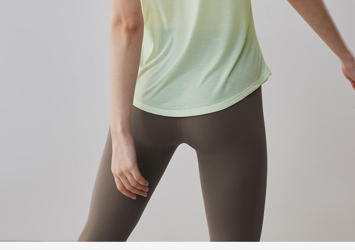 Gigt Quick-Dry Sports Short Sleeve for Women, Summer Tencel Breathable Round Neck Fitness Wear Yoga Top, Light Mist Pink, S 31